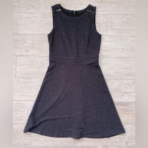 Size 0 LOFT charcoal gray dress